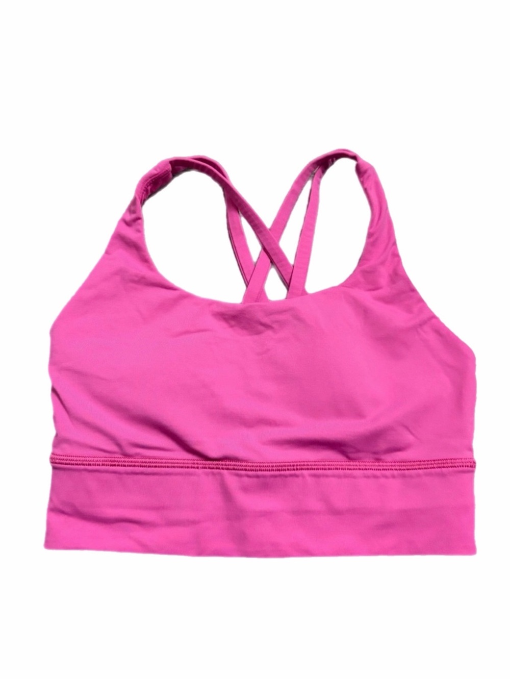 Lululemon Energy Longline Bra Medium Support, B-D (Sonic Pink) Size 4